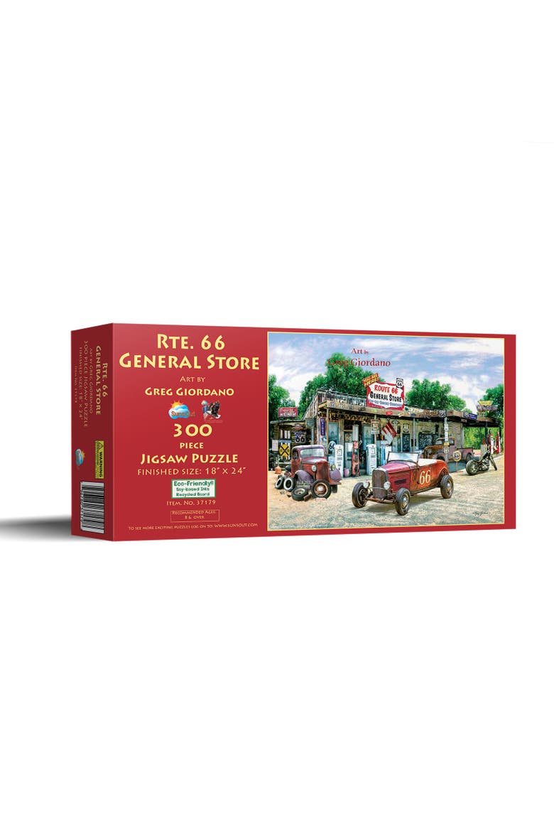Rte. 66 General Store 300 piece Jigsaw Puzzle for Adults, Main, color, Multicolor