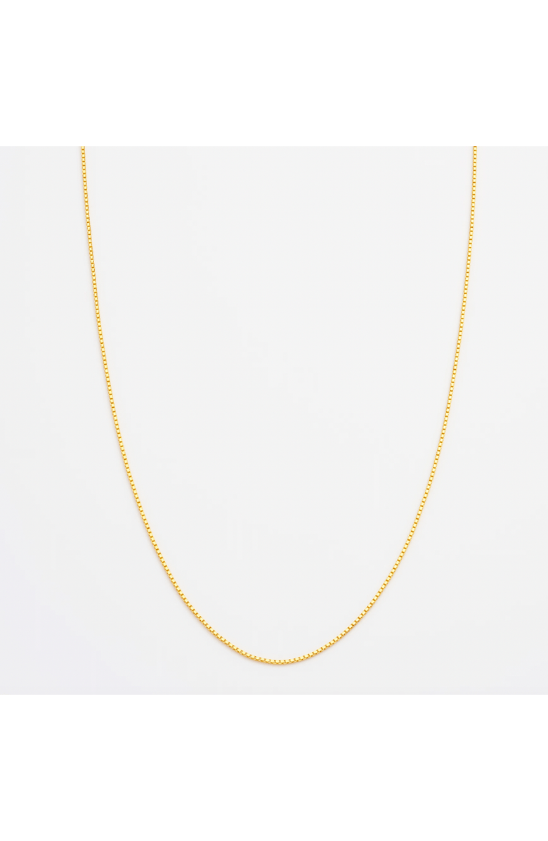 7879 Box Chain Necklace, Main, color, Gold 24K