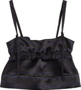 Sacai Stripe Satin Crop Camisole