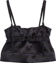 Sacai Stripe Satin Crop Camisole