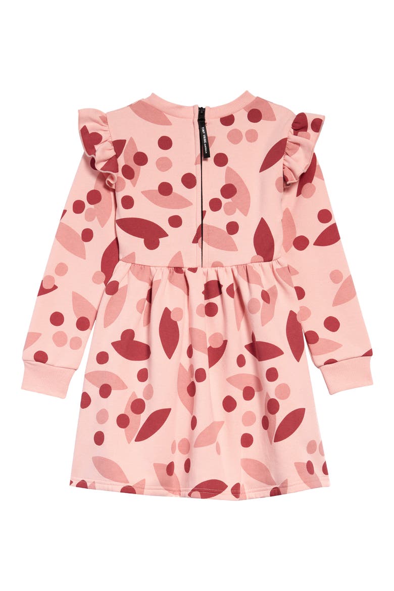 Kids' Botanica Ruffle Sleeve Dress, Alternate, color, DUSTY PINK