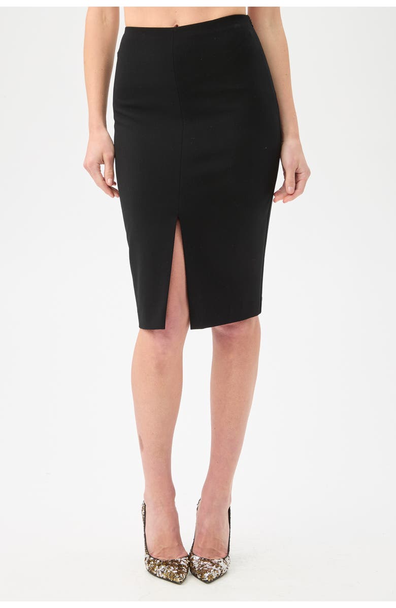 Trina Turk Berber Knee Length Pencil Skirt, Main, color, Black