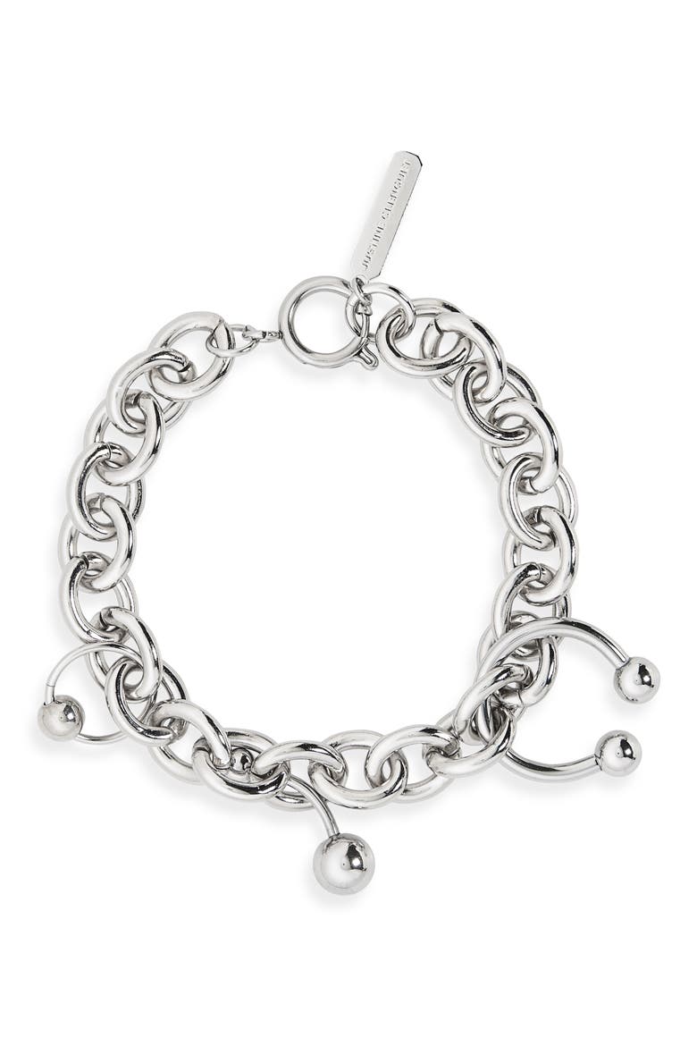 Holly Pierced Bracelet, Main, color, PALLADIUM
