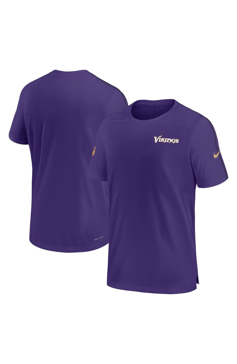 Nike Men's Nike Purple Minnesota Vikings 2024 Sideline Coach UV Performance T-Shirt, Alternate, color, 