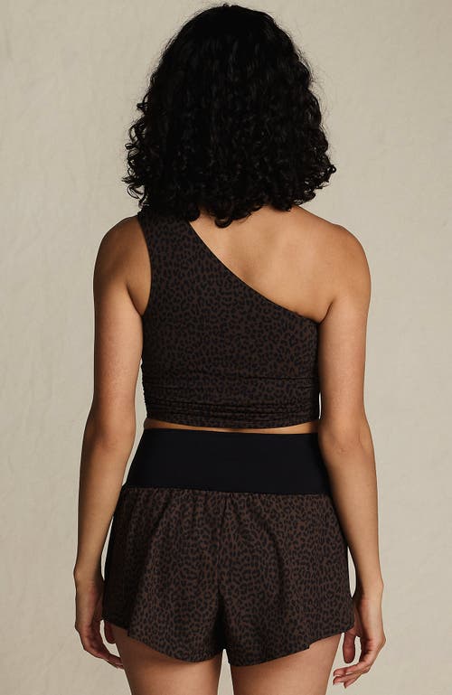 Lands' End 3" Pinchless Flutter Swim Short With Panty In Black
