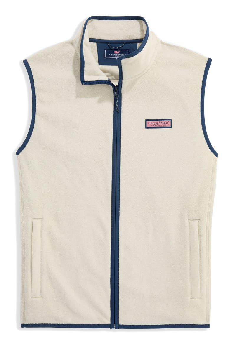 Harbor Fleece Vest, Main, color, STONE