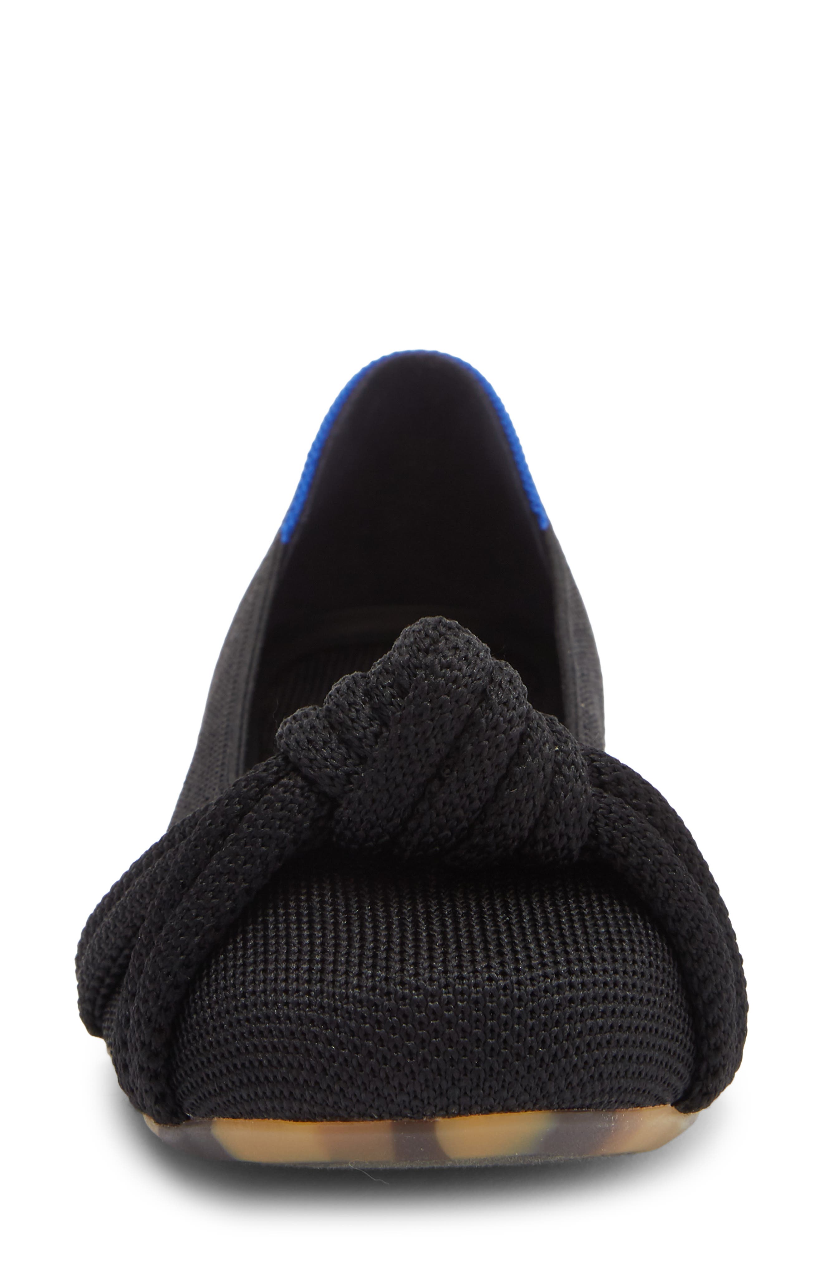 The Knot Ballet Flat, Alternate, color, BLACK