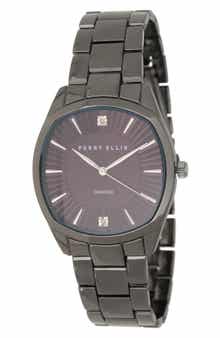 Diamond Slim Bracelet Quartz Watch, 41mm