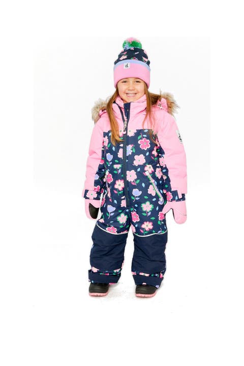 Discover Detachable Faux Fur Hood Expandable Sleeve One Piece Snowsuit
