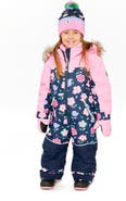 Deux par Deux Discover Detachable Faux Fur Hood Expandable Sleeve One Piece Snowsuit