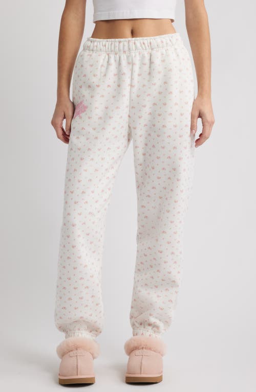 Happy Camp3r Garden Confetti Core Joggers In White