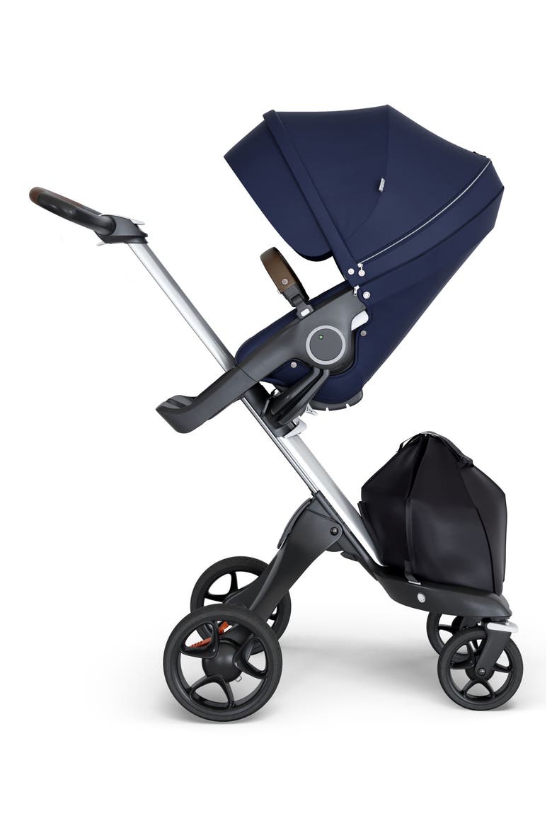 Xplory® Silver Chassis Stroller, Main, color, DEEP BLUE