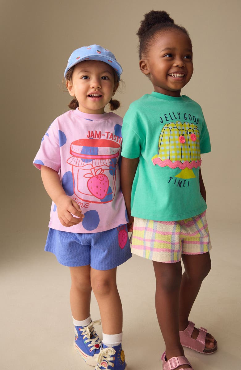 NEXT Kids' 4-Pack Assorted Graphic Cotton T-Shirts & Shorts Set, Alternate, color, Green