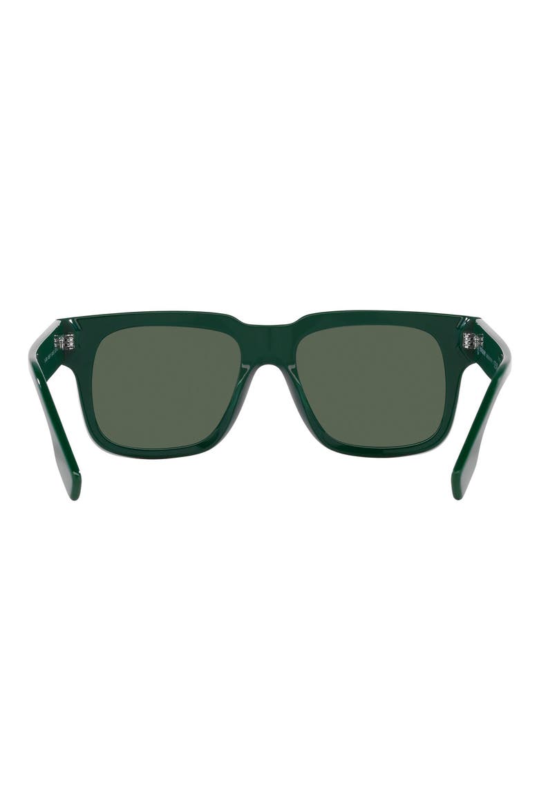 Hayden 54mm Rectangular Sunglasses, Alternate, color, GREEN
