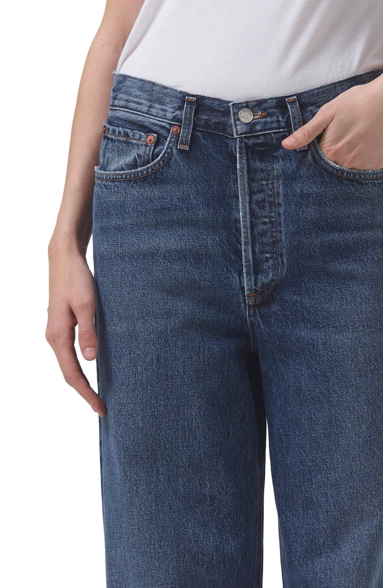 AGOLDE Dame High Waist Wide Leg Organic Cotton Jeans, Alternate, color, 