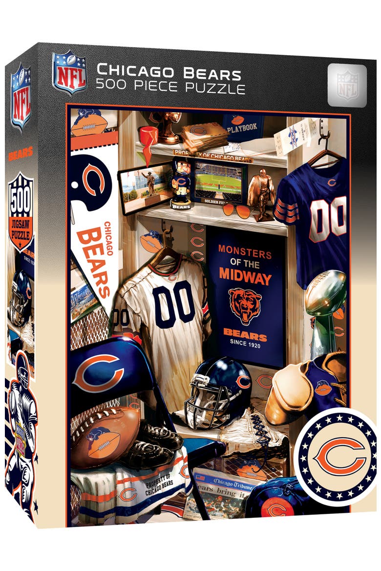 Chicago Bears Locker Room 500 Puzzle, Main, color, Multicolor