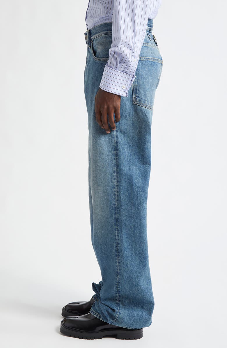 Maison Margiela Five-Pocket Straight Leg Jeans, Alternate, color, Medium Blue