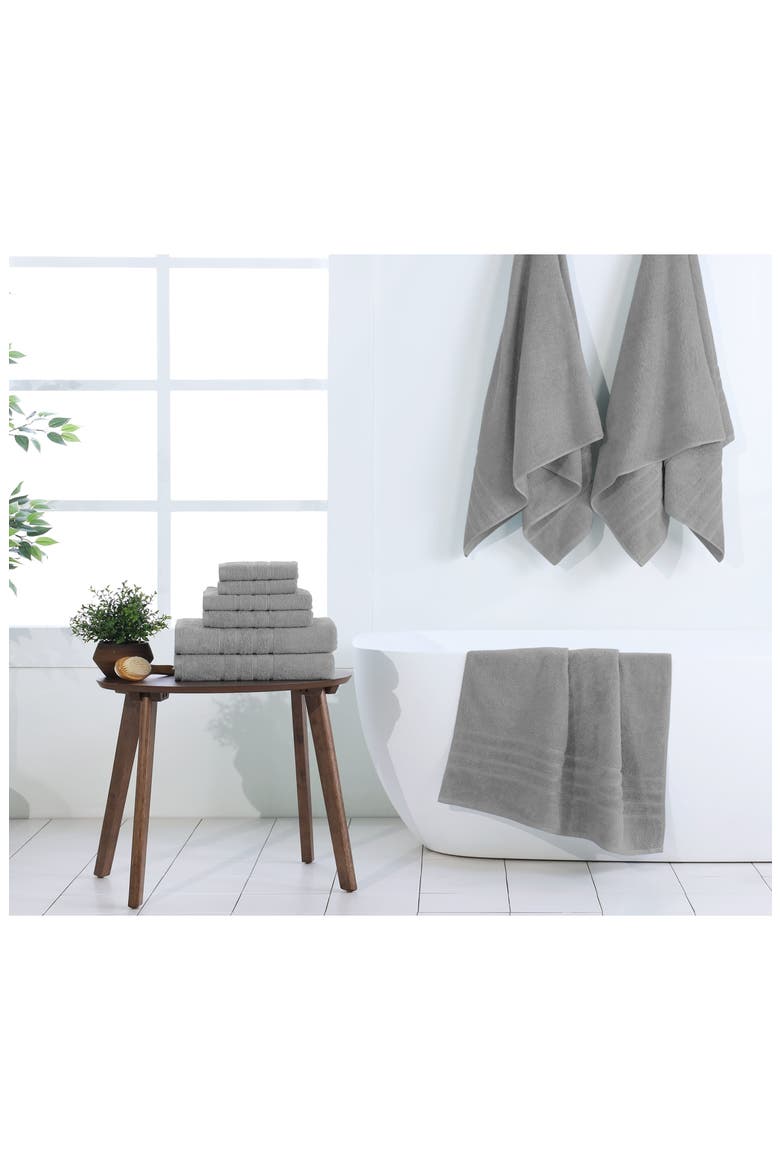 Ultimate 6-Piece Towel Set, Alternate, color, MONUMENT GREY