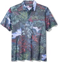 Tommy Bahama Geneva Jungle Floral Performance Cotton Blend Piqué Polo
