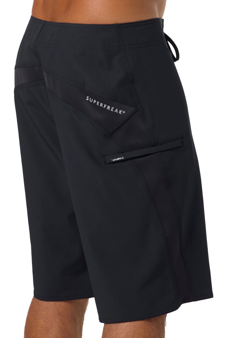 Superfreak Solid Board Shorts, Alternate, color, BLACK