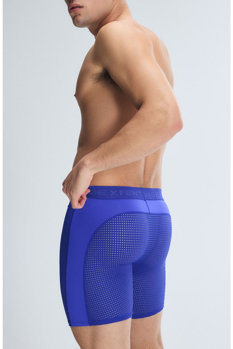 Flex Performance Mesh Long Boxer Briefs, Alternate, color, GEMSTONE BLUE