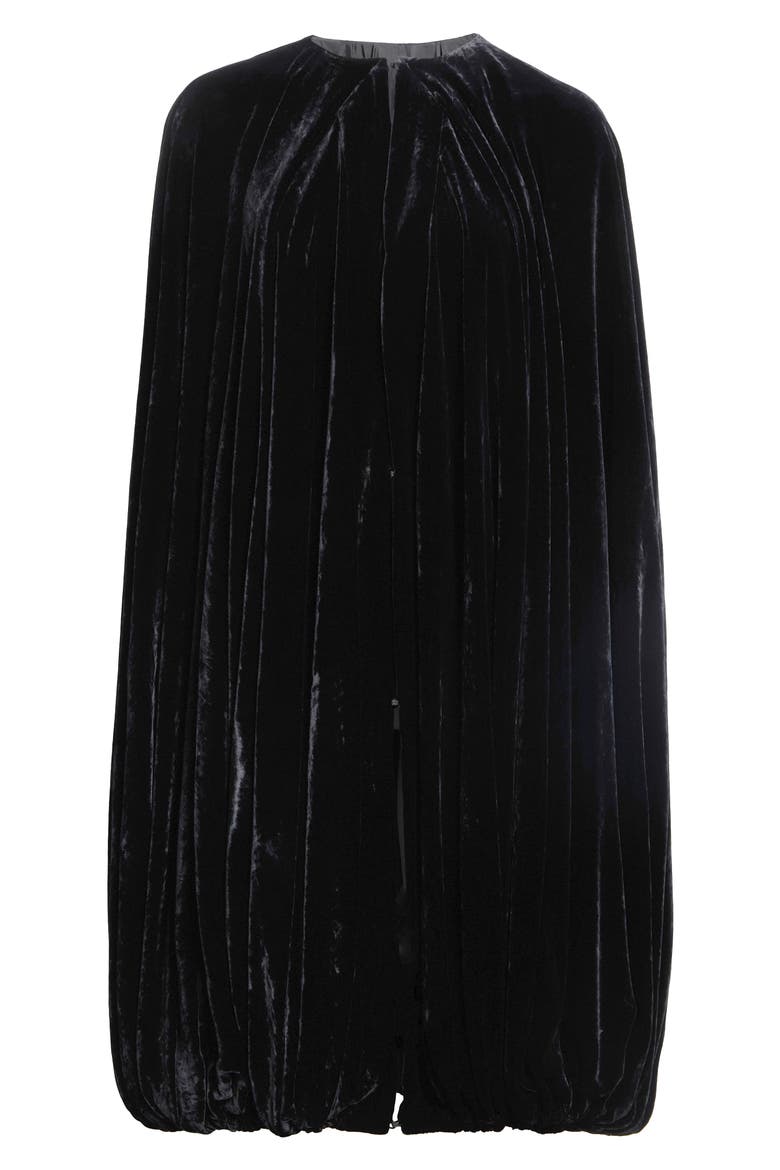 Temple Velvet Bubble Dress, Main, color, BLACK