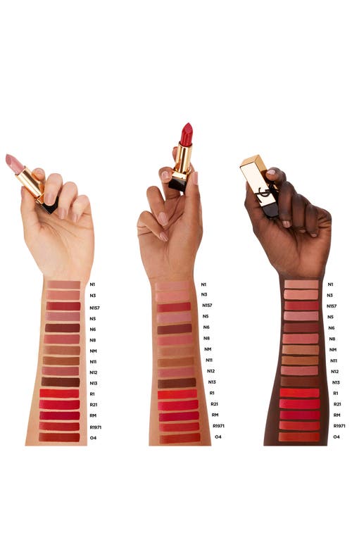 Saint Laurent Yves  Rouge Pur Couture Caring Satin Lipstick With Ceramides In Pm Pink Muse