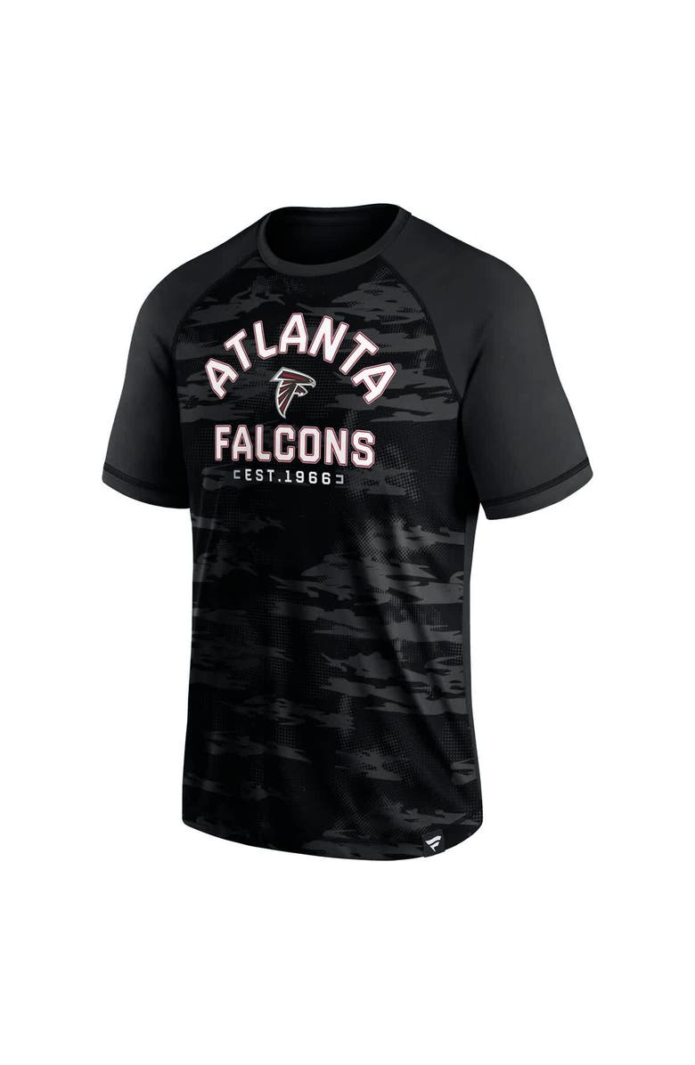 FANATICS Men's Fanatics Black Atlanta Falcons Hail Mary Raglan T-Shirt, Alternate, color, Black