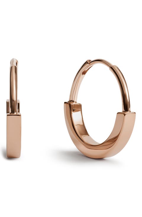 Linear Small 18K Gold Vermeil Hoop Earrings