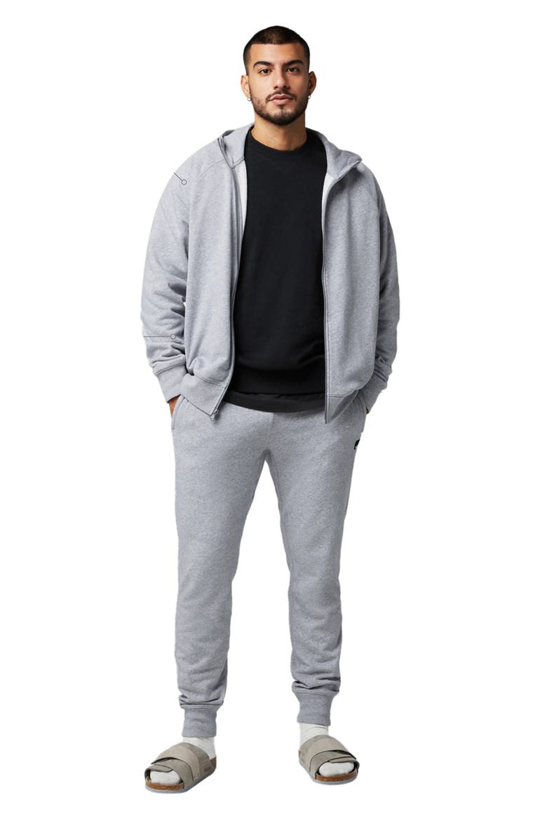 The Year Round Terry Full Zip Hoodie, Alternate, color, Classic Grey Heather