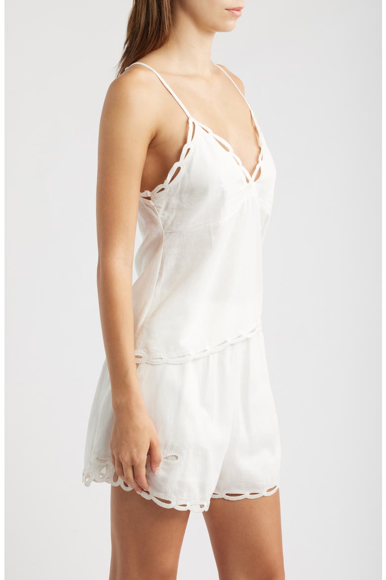 Comte Embroidered Trim Camisole, Alternate, color, ECRU