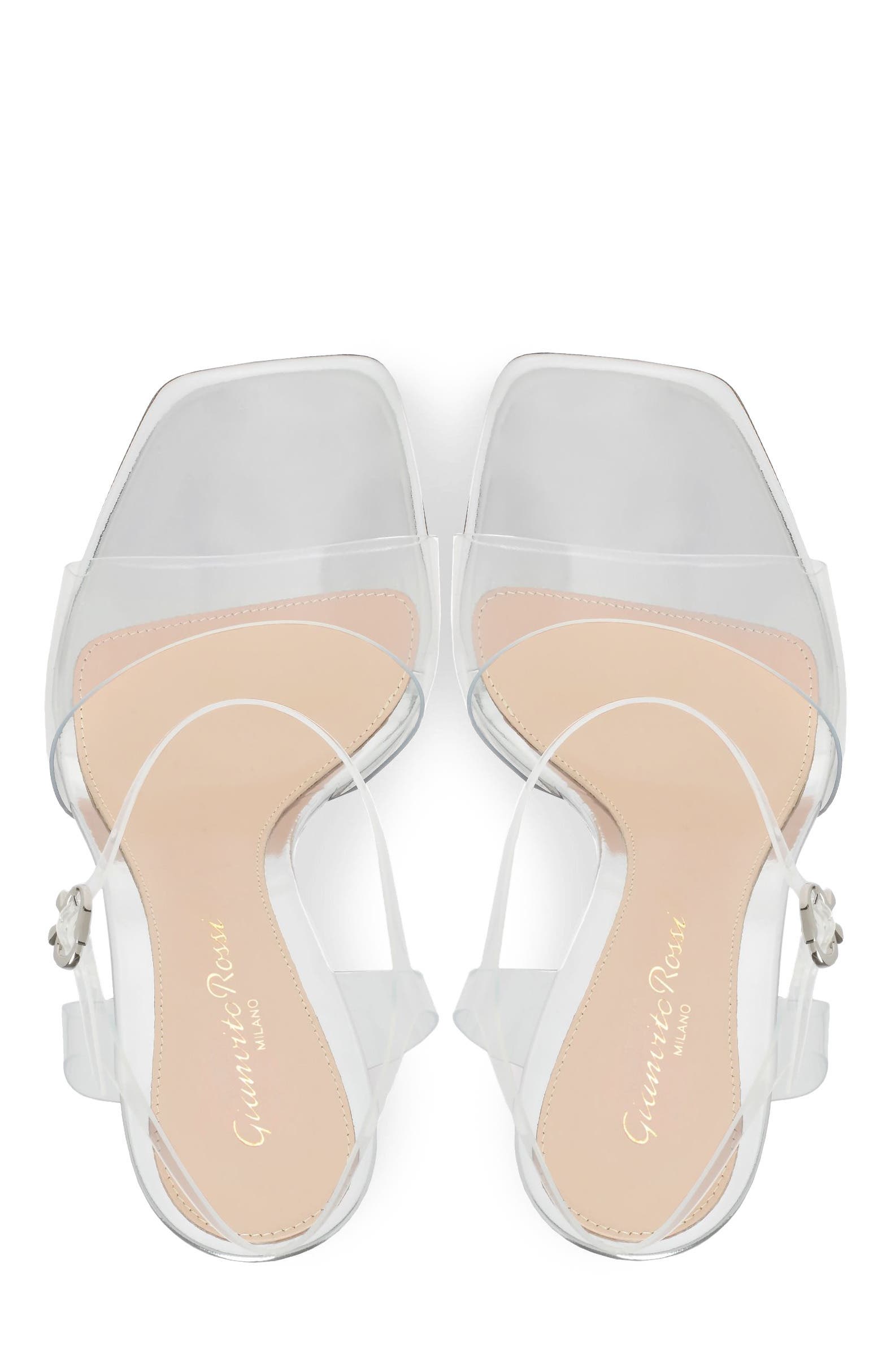 Gianvito Rossi Cher Sandal, Alternate, color, Metallic Silver Tpu