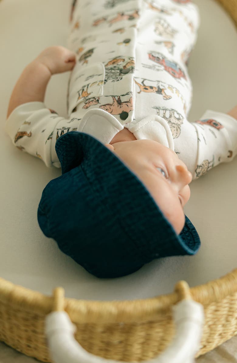 L'ovedbaby Kids' Organic Cotton Denim Bucket Hat, Alternate, color, Denim