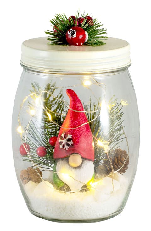 6.25-Inch Lighted Merry Gnome Scape