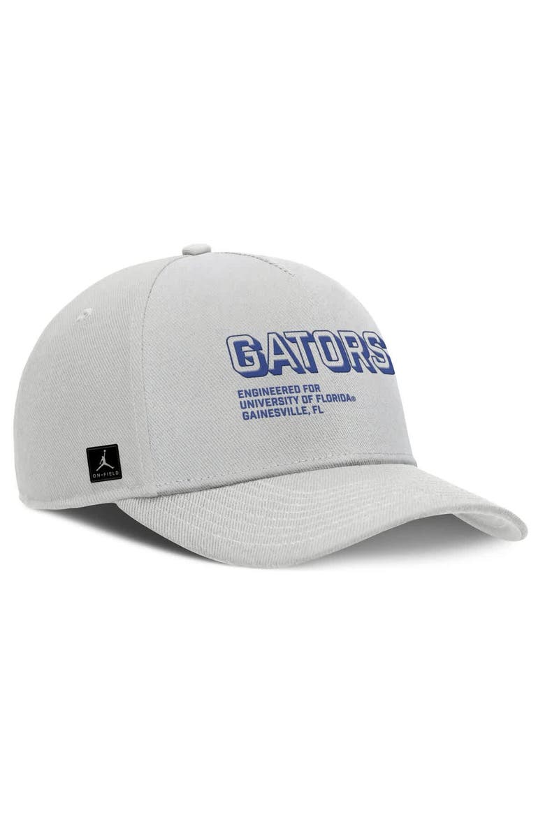 Men's Jordan Brand Gray Florida Gators 2025 Sideline Dust Pinched Rise Adjustable Hat, Alternate, color, Gray