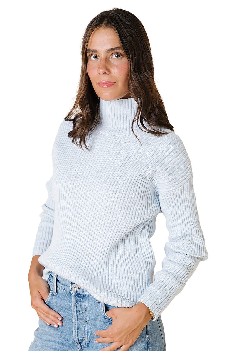 Hope & Henry Organic Funnel Neck Sweater, Alternate, color, 