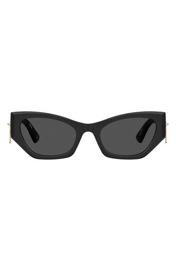 Moschino 55mm Cat Eye Sunglasses In 0807-ir