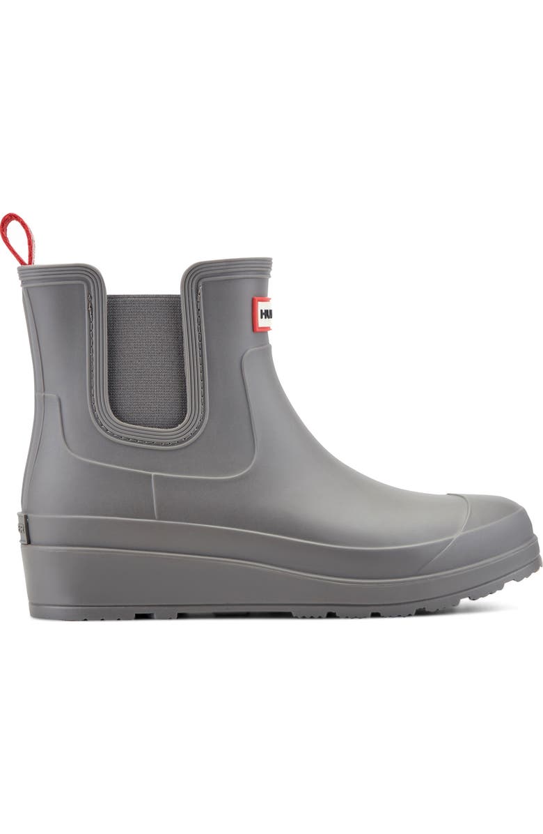 Hunter Tabitha Chelsea Waterproof Rain Boot, Alternate, color, Dark Gray