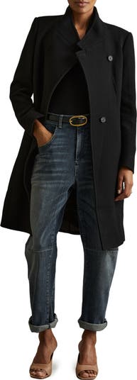 Reiss Maude Double Breasted Wool Blend Coat | Nordstrom