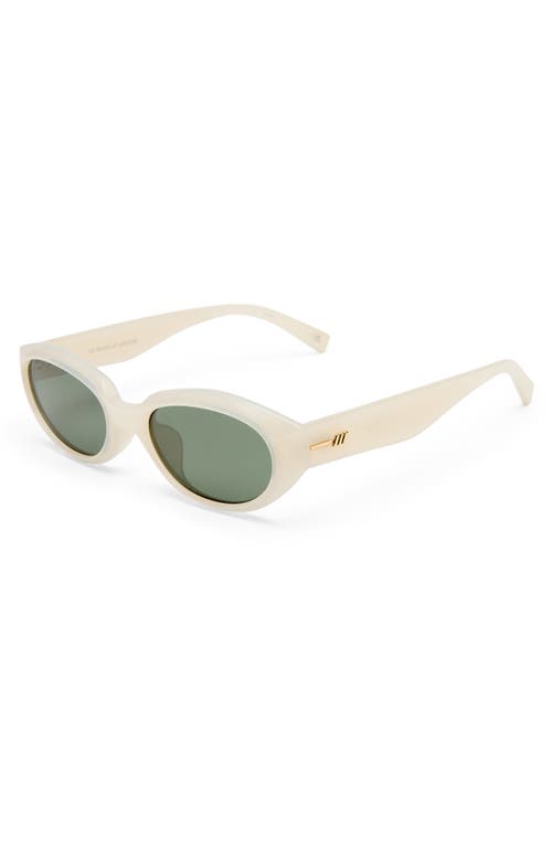 Le Specs Le Bijou 55mm Oval Sunglasses In Neutral