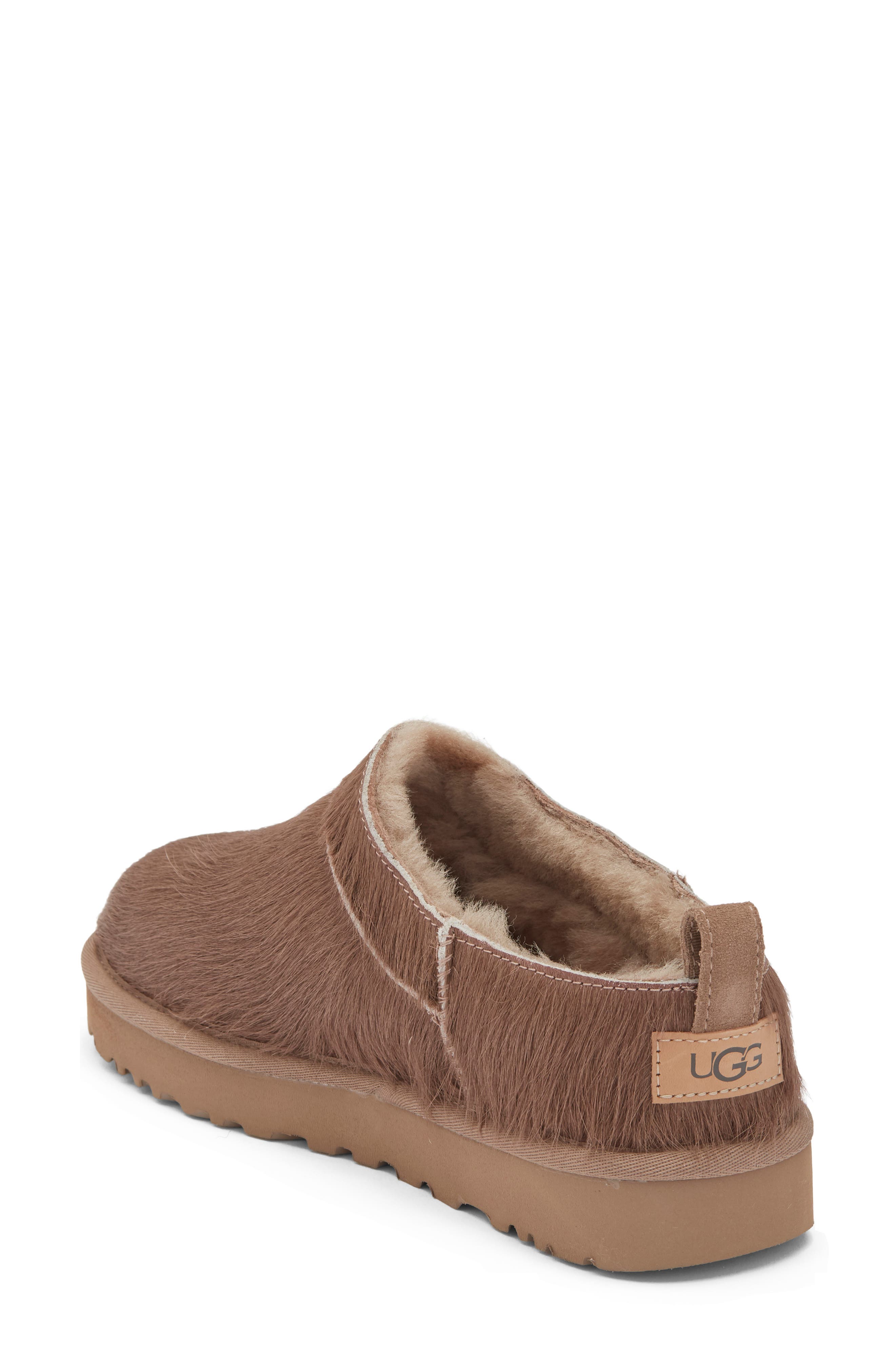 Classic Micro Calf Hair Slipper, Alternate, color, CARIBOU