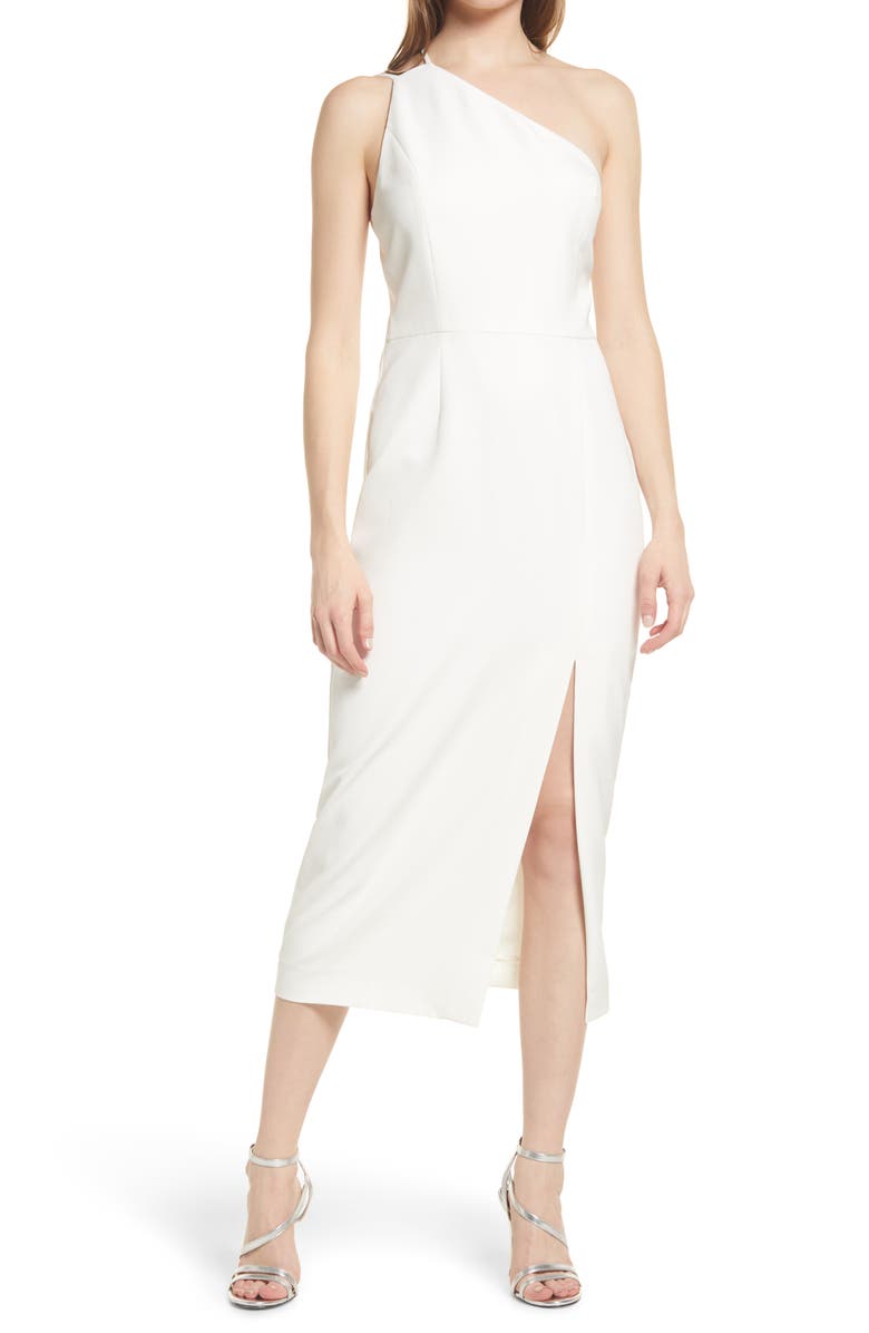 WAYF The Lenore One Shoulder Dress, Main, color,