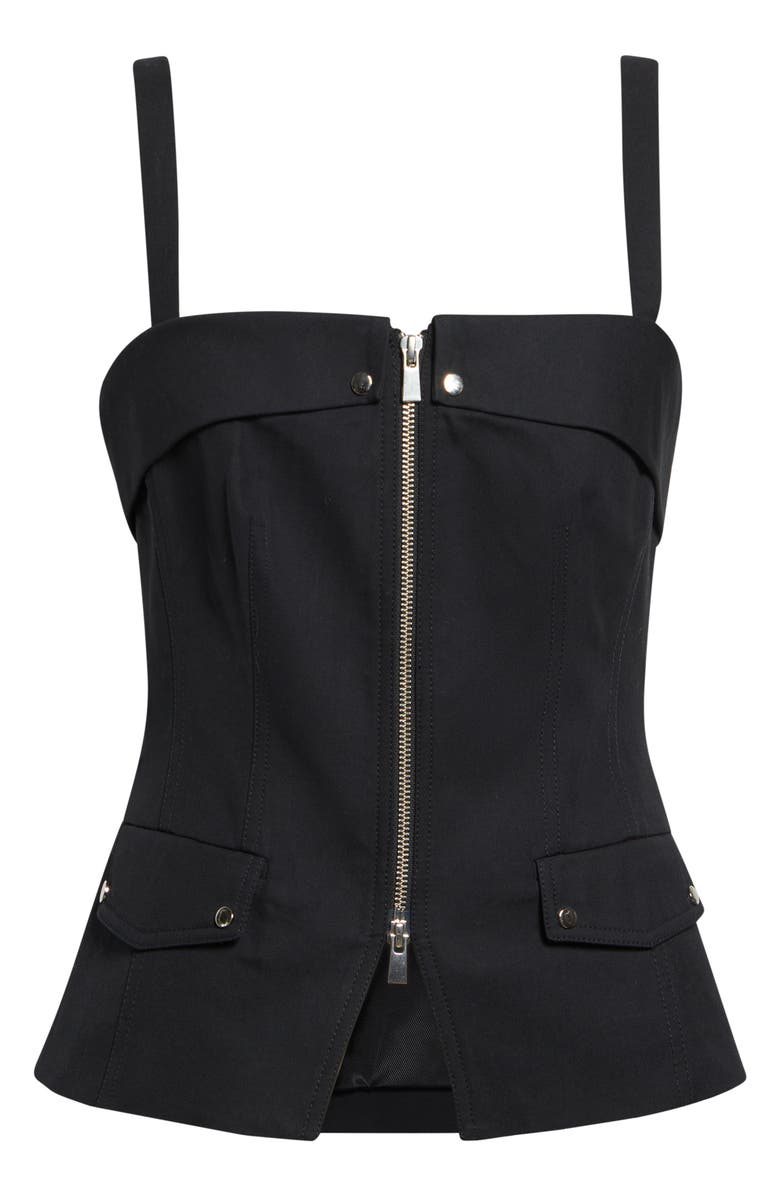 Toccin Jayden Zip Front Moto Tank, Alternate, color,