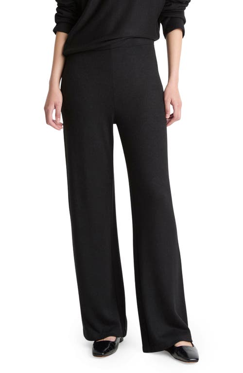 Vince Cozy Wide Leg Pants In Black