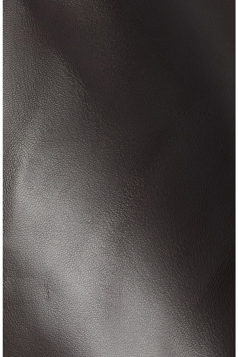Dixon Leather Jacket, Alternate, color, FUDGE