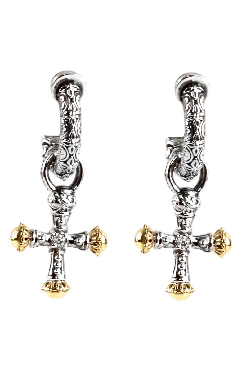 Konstantino Cross Drop Earrings, Main, color,