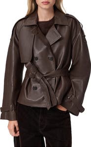AllSaints Reed Leather Trench Jacket