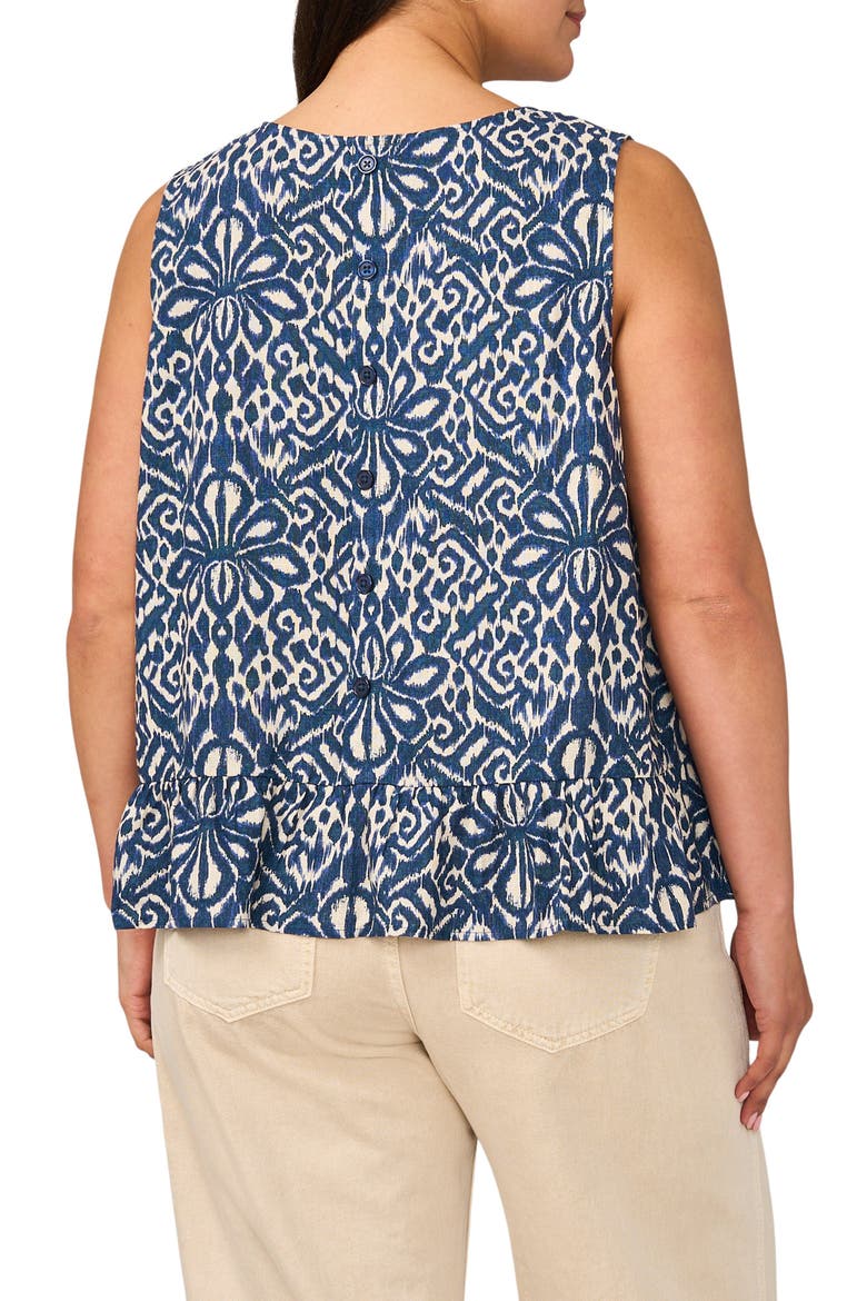 Sleeveless Peplum Top, Alternate, color, OCEANSIDE