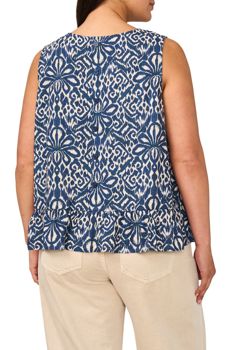 Vince Camuto Sleeveless Peplum Top, Alternate, color, Oceanside