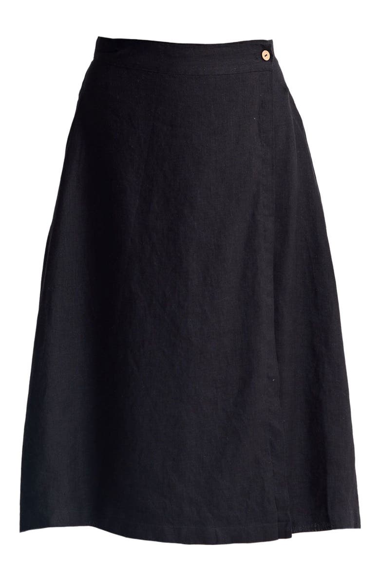 Reistor Overlap Midi Skirt, Alternate, color, Black